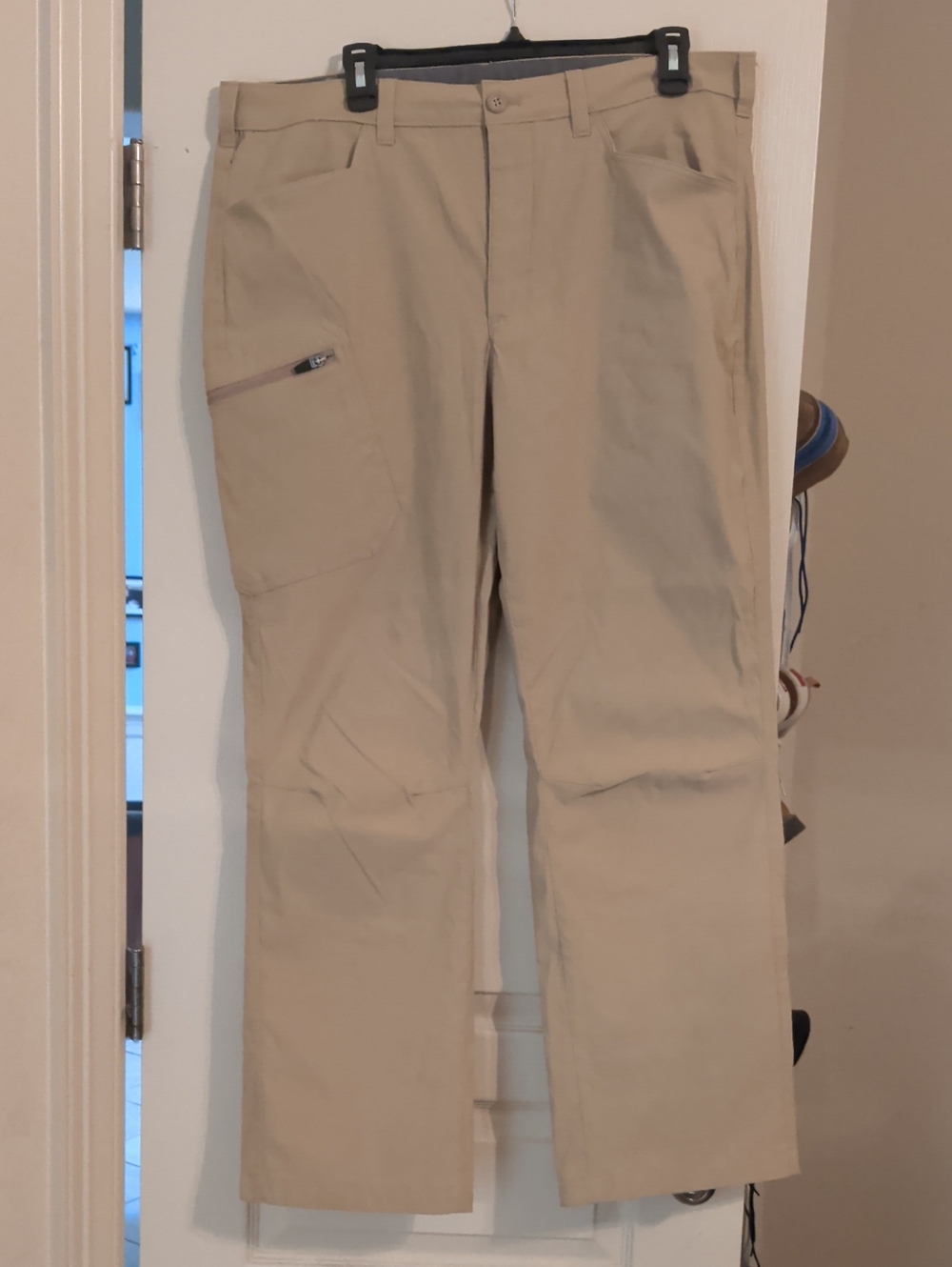 Eddie Bauer Khaki Cargo Performance Pants